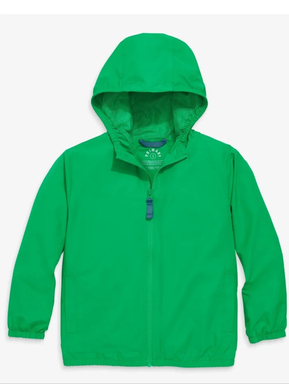 Primary Packable Windbreaker In Green Apple 🍏